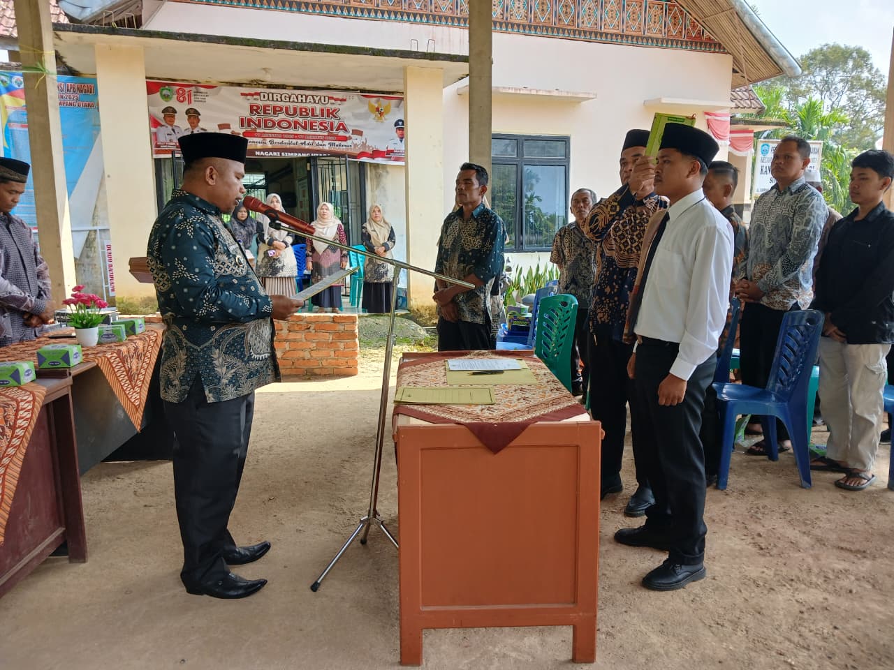 Pelantikan Kepala Jorong Simpang Tigo: Langkah Baru Menuju Jorong yang Maju dan Berdaya